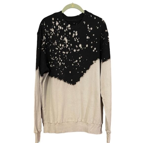 STRUT THIS Mason Oversized Sweatshirt in Midnight Splatter Small NWT - Picture 6 of 9
